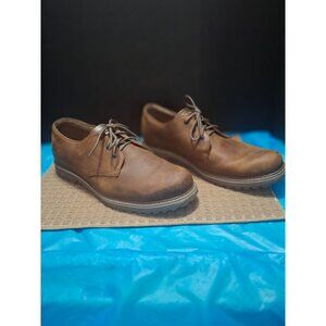 Skechers Relaxed Fit Leather Oxford Dress Shoes In Tan/Brown Size 13